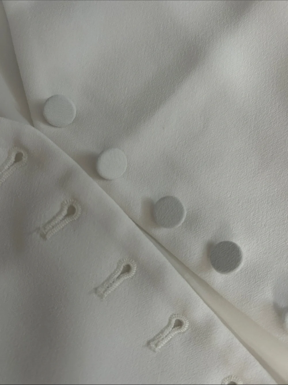 J. Crew Ivory Button-Up Vest